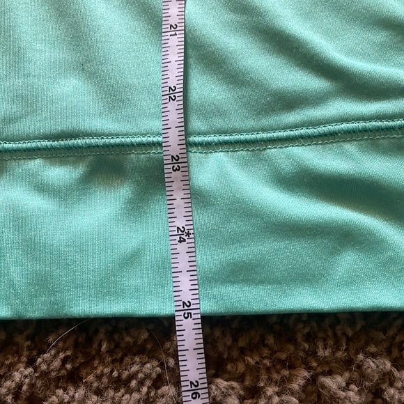 PINK Victoria Secret Ultimate green with black trim 1/4 zip front top Sz Large - Picture 5 of 10